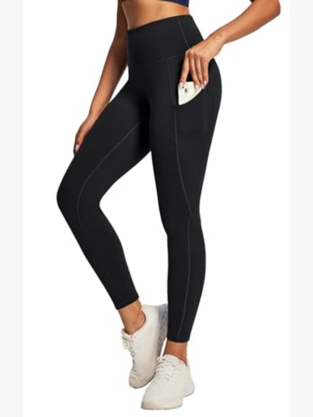 Women's High Waisted Yoga Leggings with 2 Pockets Tummy Control Athletic